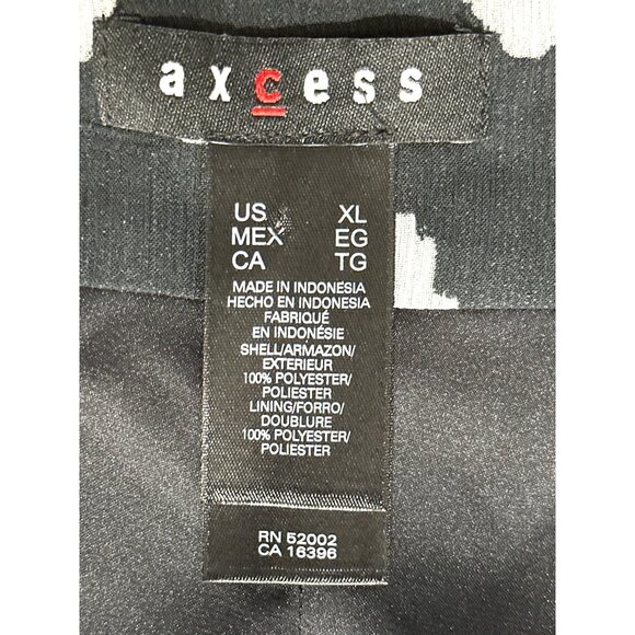 Axcess XL Abstract Cocktail Dress Artwear Sleeveless Side Zip Statementwear - Picture 9 of 14